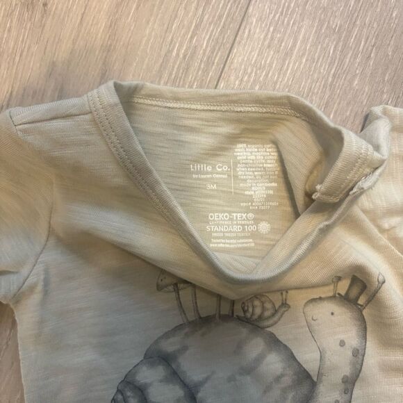 Little Co. Tan Snail Long Sleeve Shirt - 3M - Picture 4 of 6